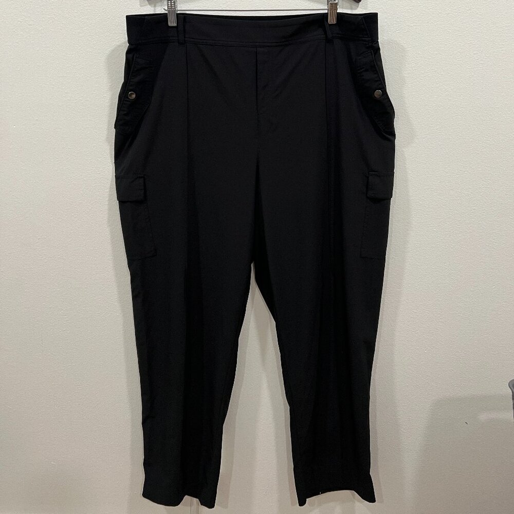 Athleta Vienna Cargo Pant, Black, Size 20